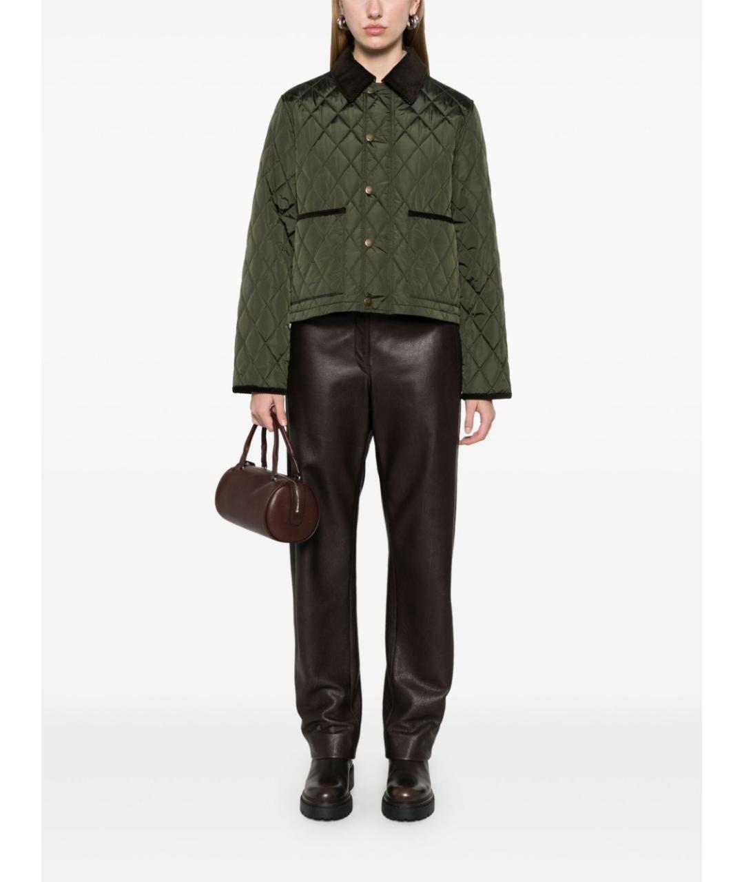 BURBERRY Зеленая куртка, фото 2