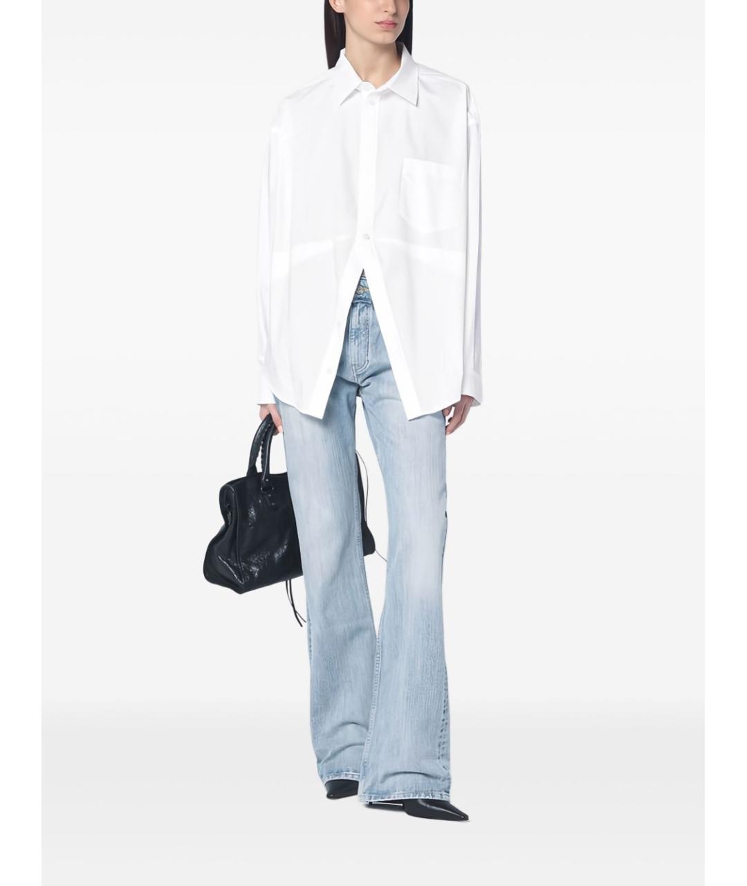 BALENCIAGA Белая хлопковая рубашка, фото 3