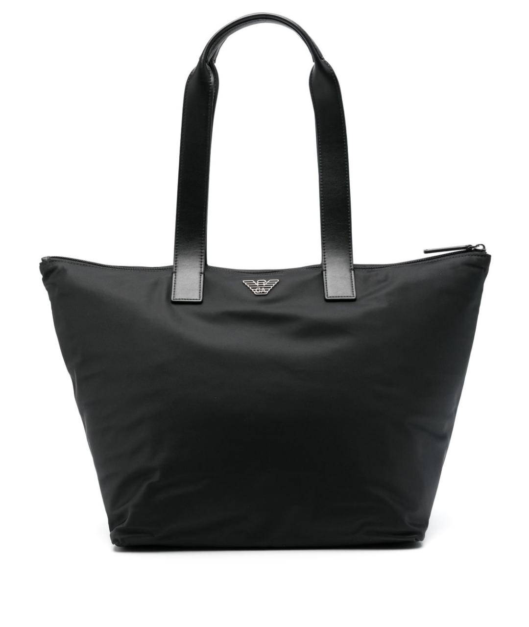 EMPORIO ARMANI Черная сумка тоут, фото 1