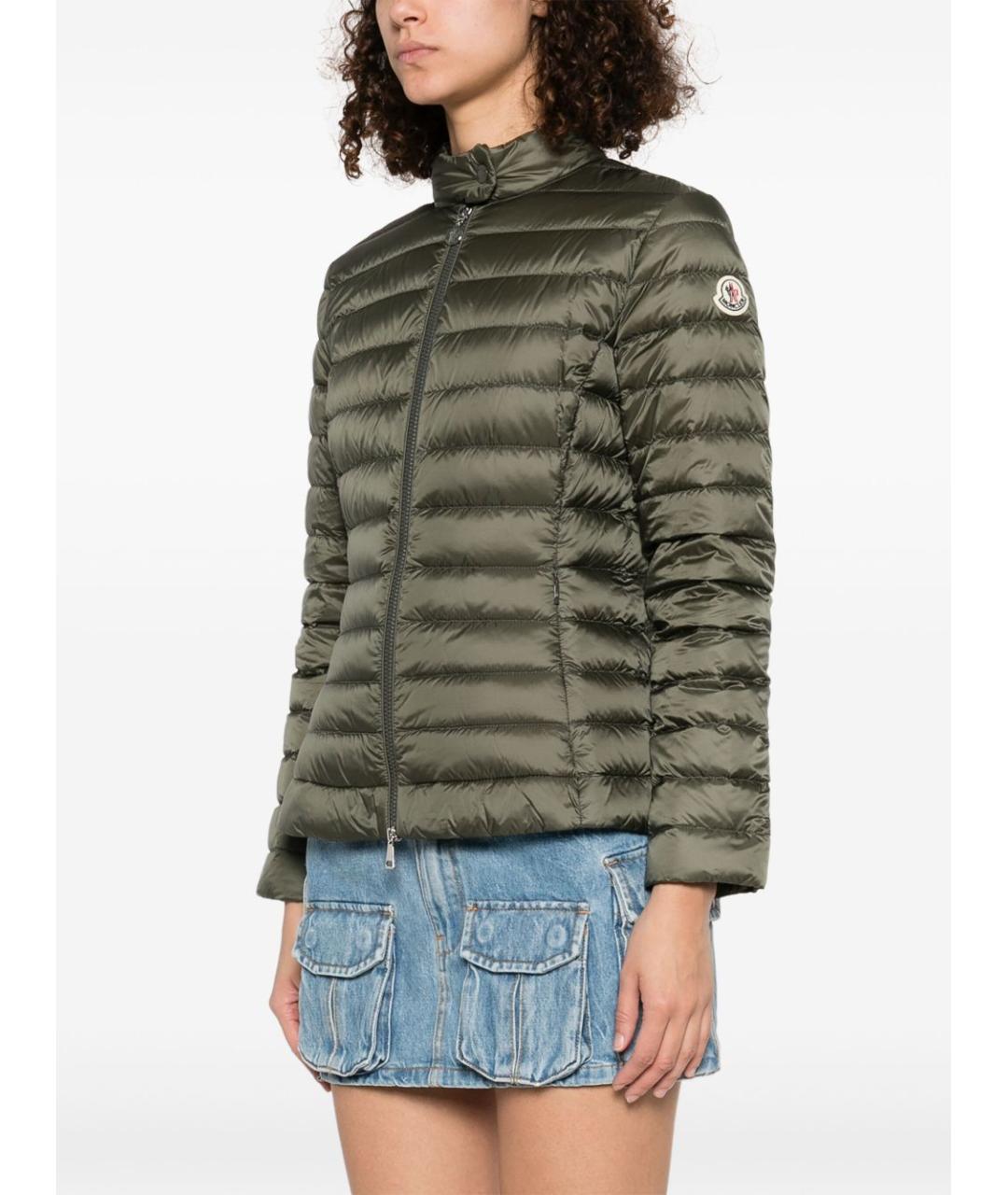 MONCLER Хаки полиэстеровая куртка, фото 3