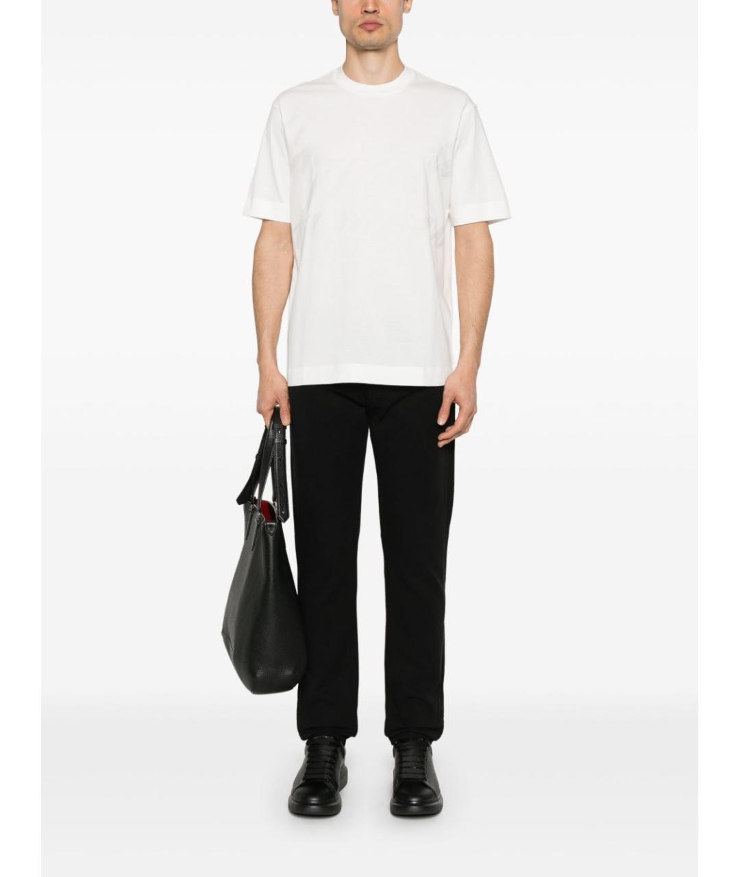 EMPORIO ARMANI Белая хлопковая футболка, фото 4