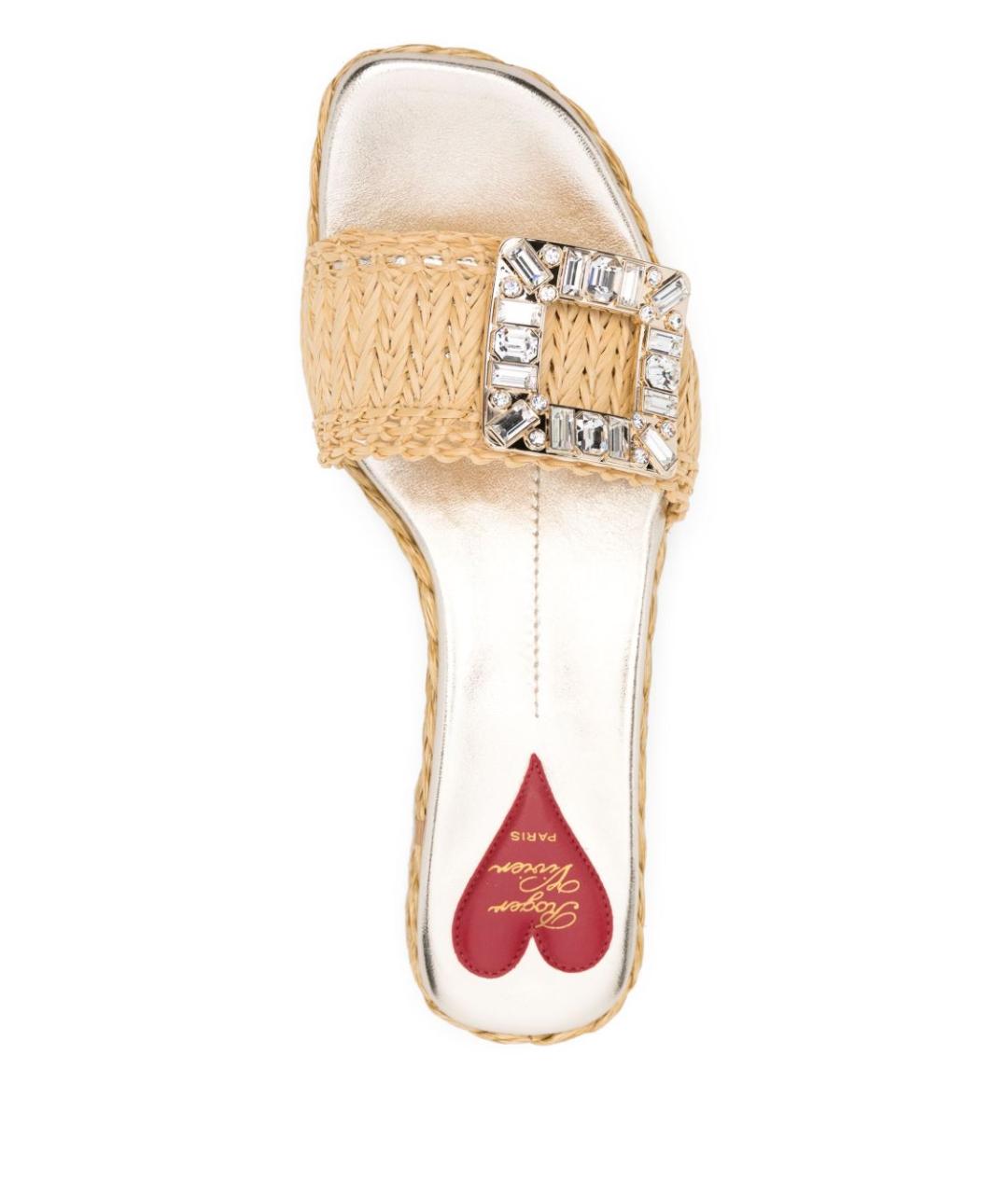 ROGER VIVIER Желтые шлепанцы, фото 4