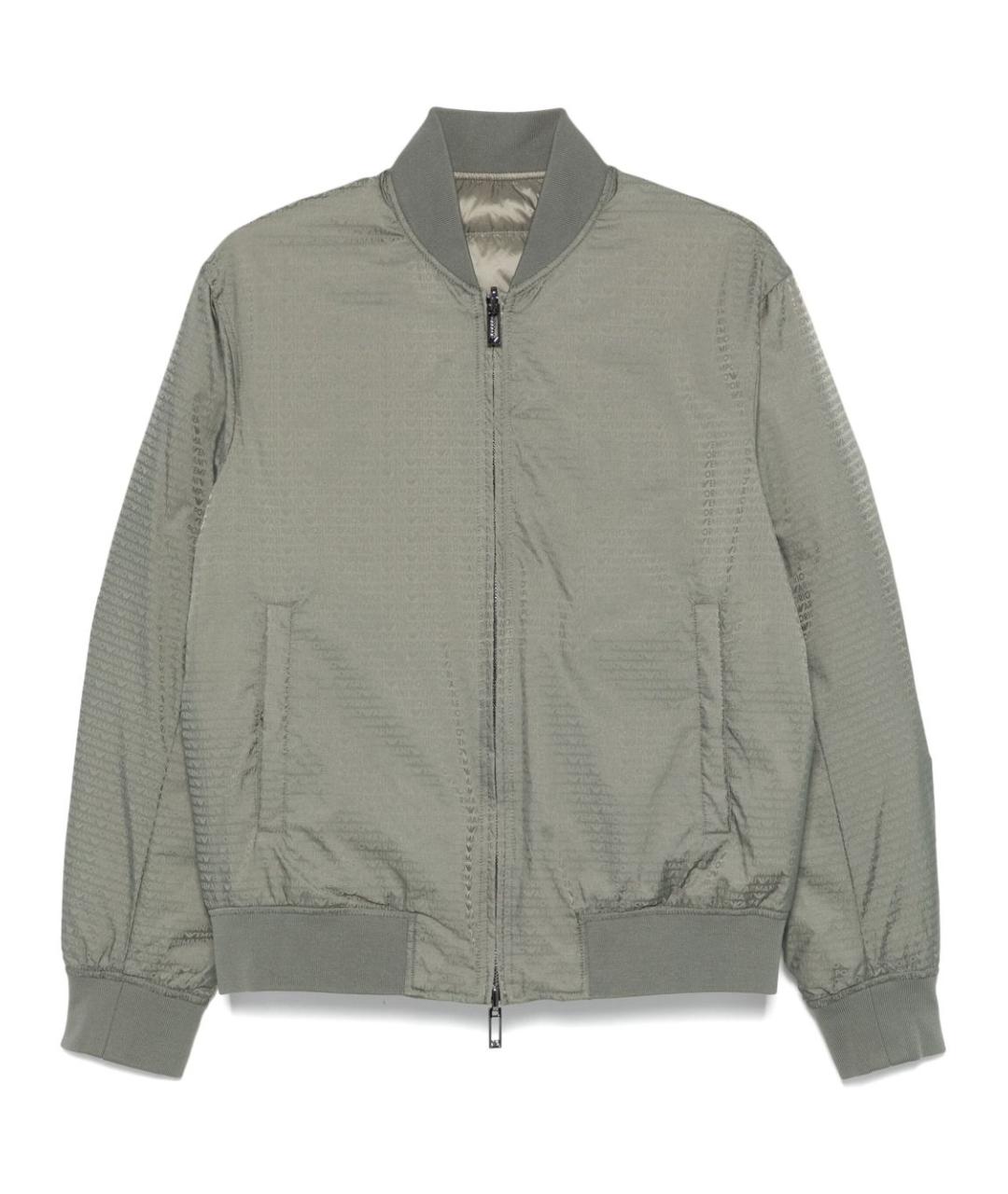 EMPORIO ARMANI Зеленая полиамидовая куртка, фото 1