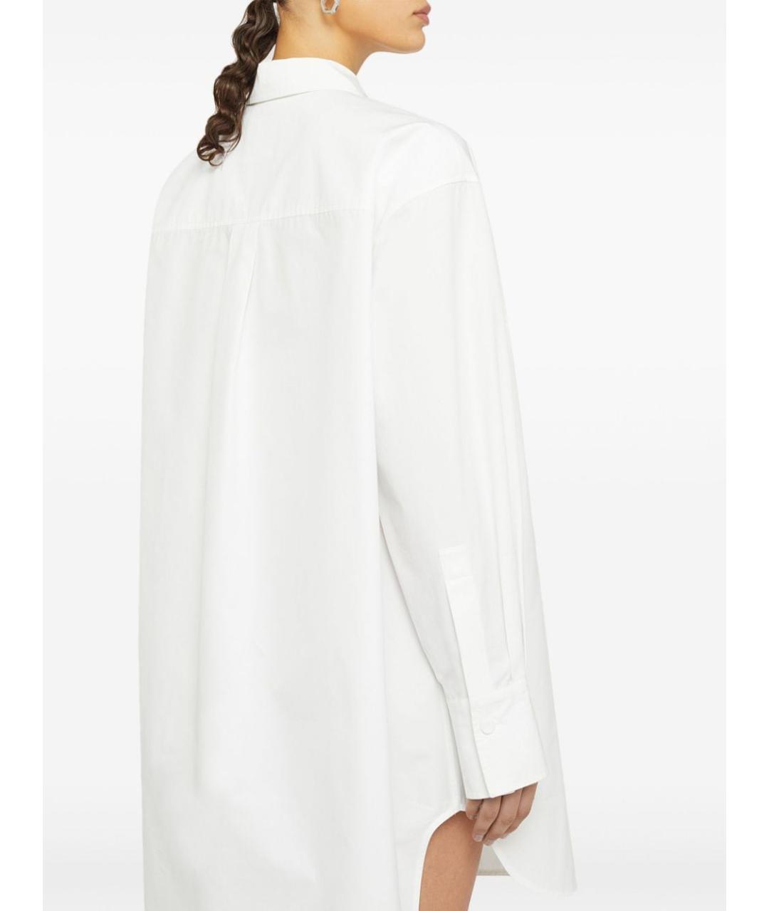 JIL SANDER Белое хлопковое платье, фото 2