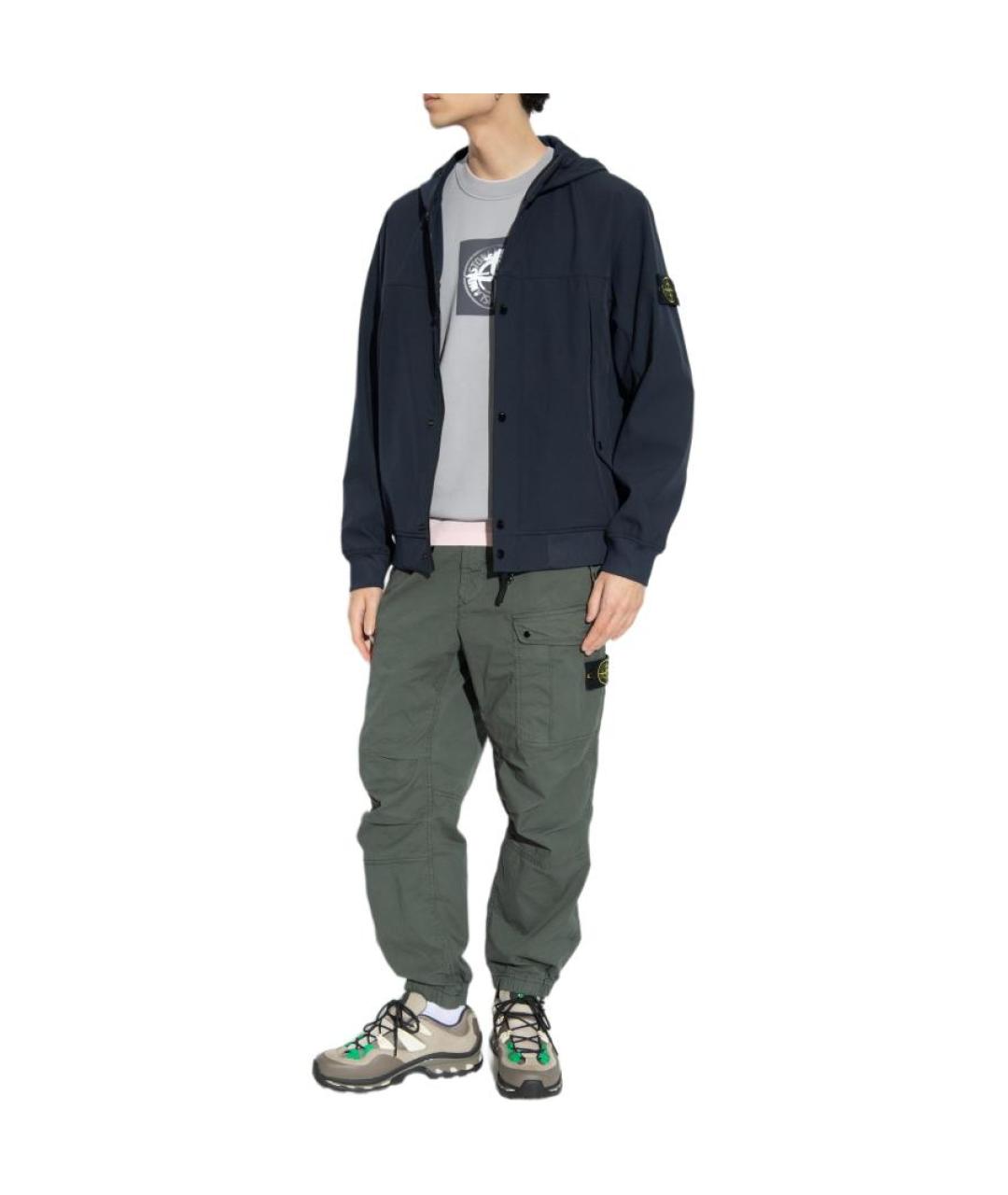 STONE ISLAND Темно-синяя куртка, фото 5