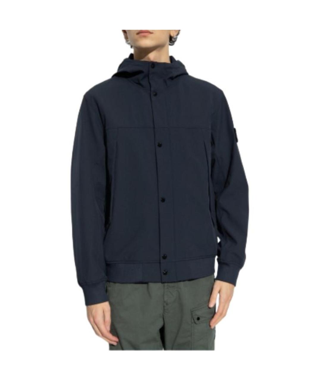 STONE ISLAND Темно-синяя куртка, фото 4