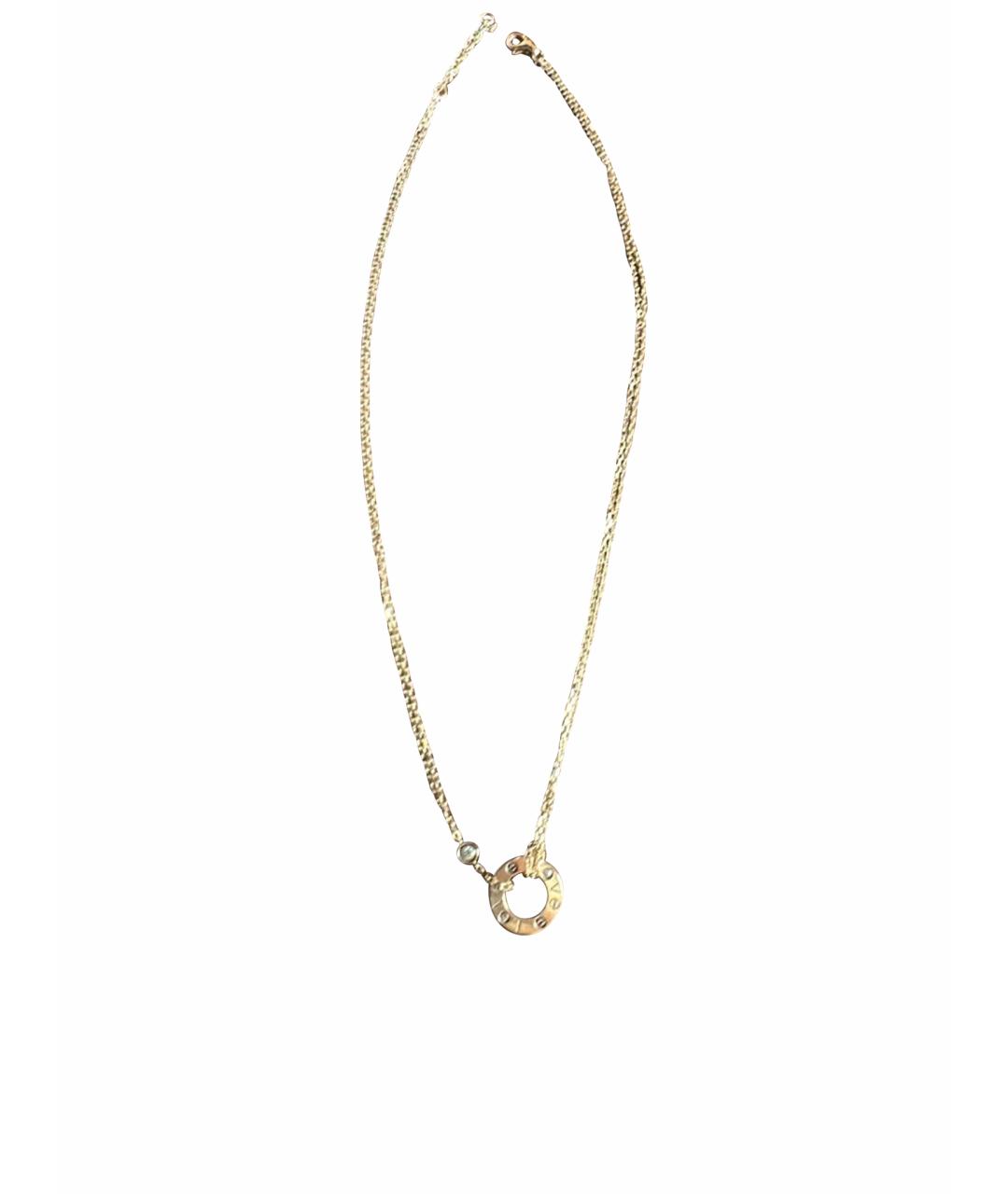 CARTIER Золотое колье из желтого золота, фото 1
