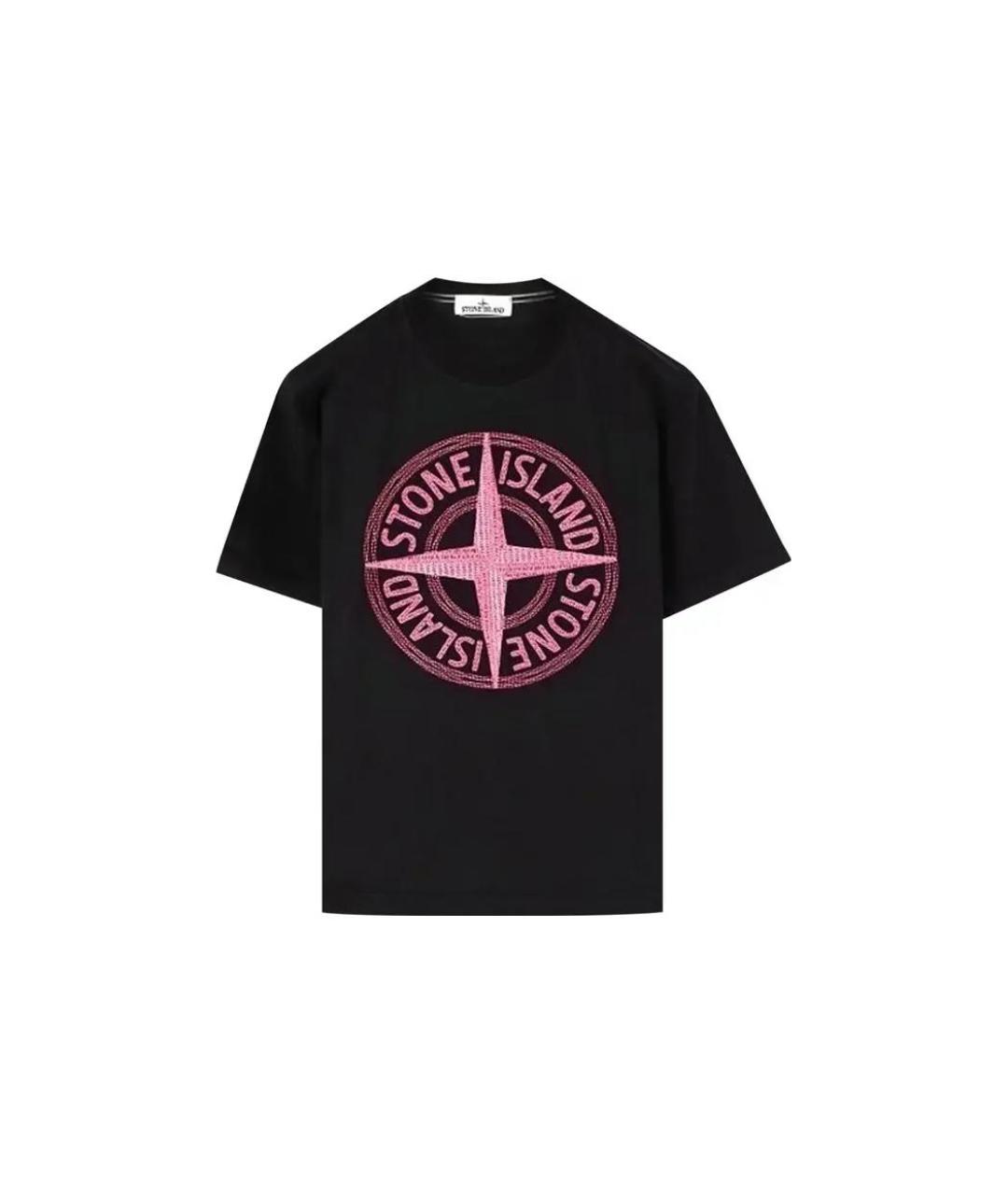 STONE ISLAND Черная футболка, фото 1