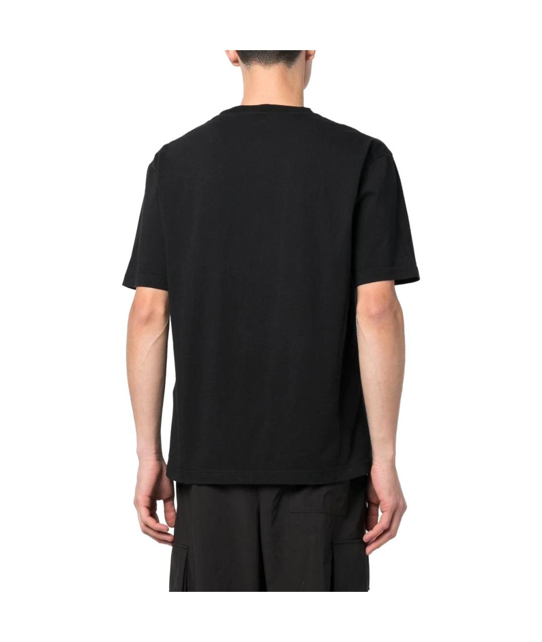 STONE ISLAND Черная футболка, фото 4