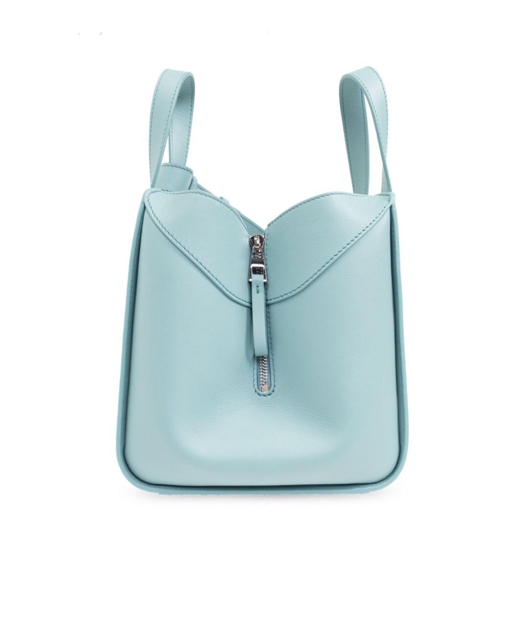 LOEWE Голубая кожаная сумка тоут, фото 4