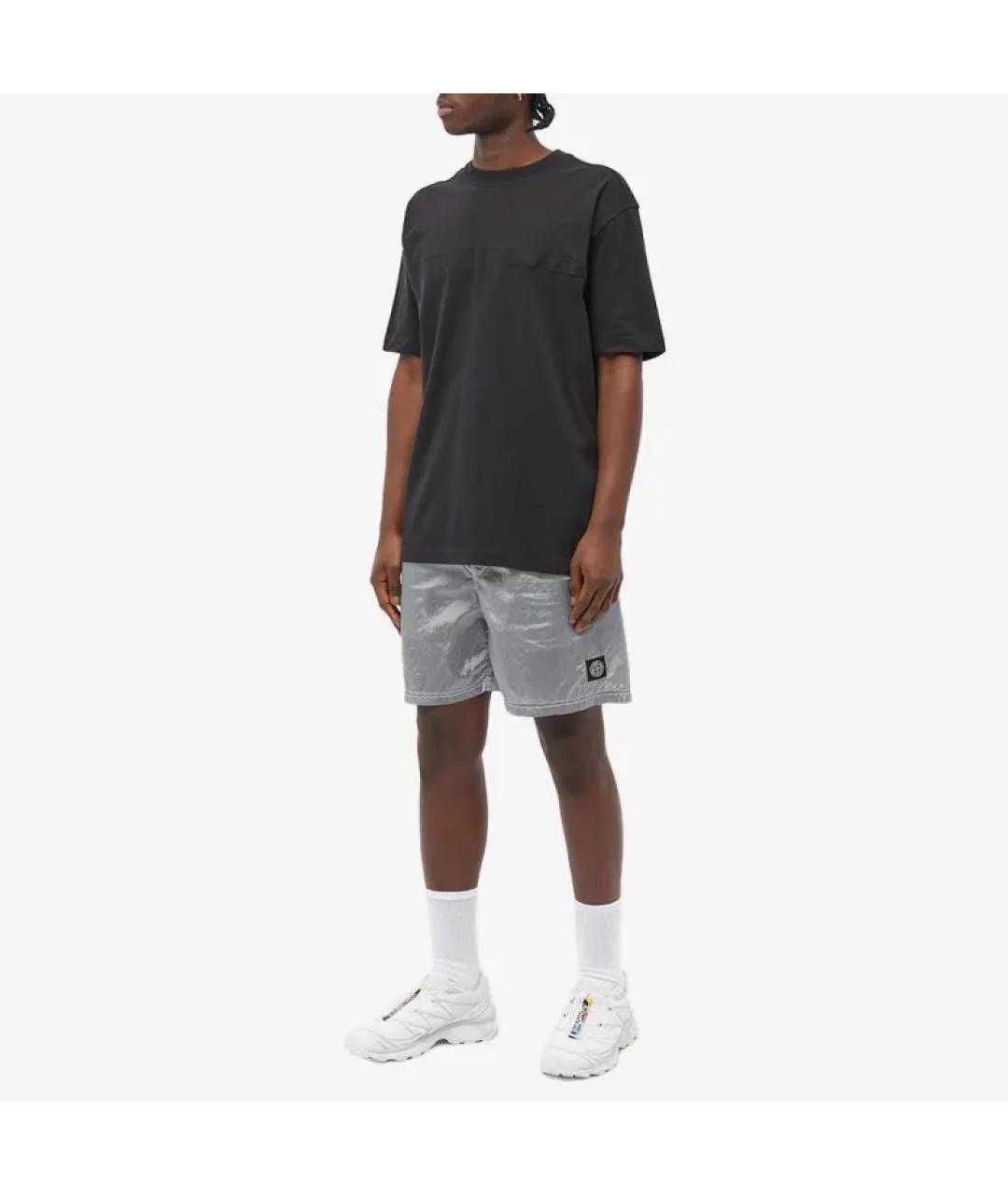 STONE ISLAND Серые шорты, фото 2