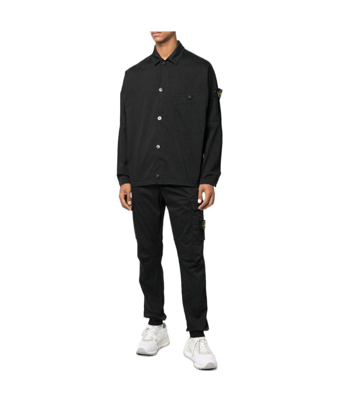STONE ISLAND Черная куртка, фото 2