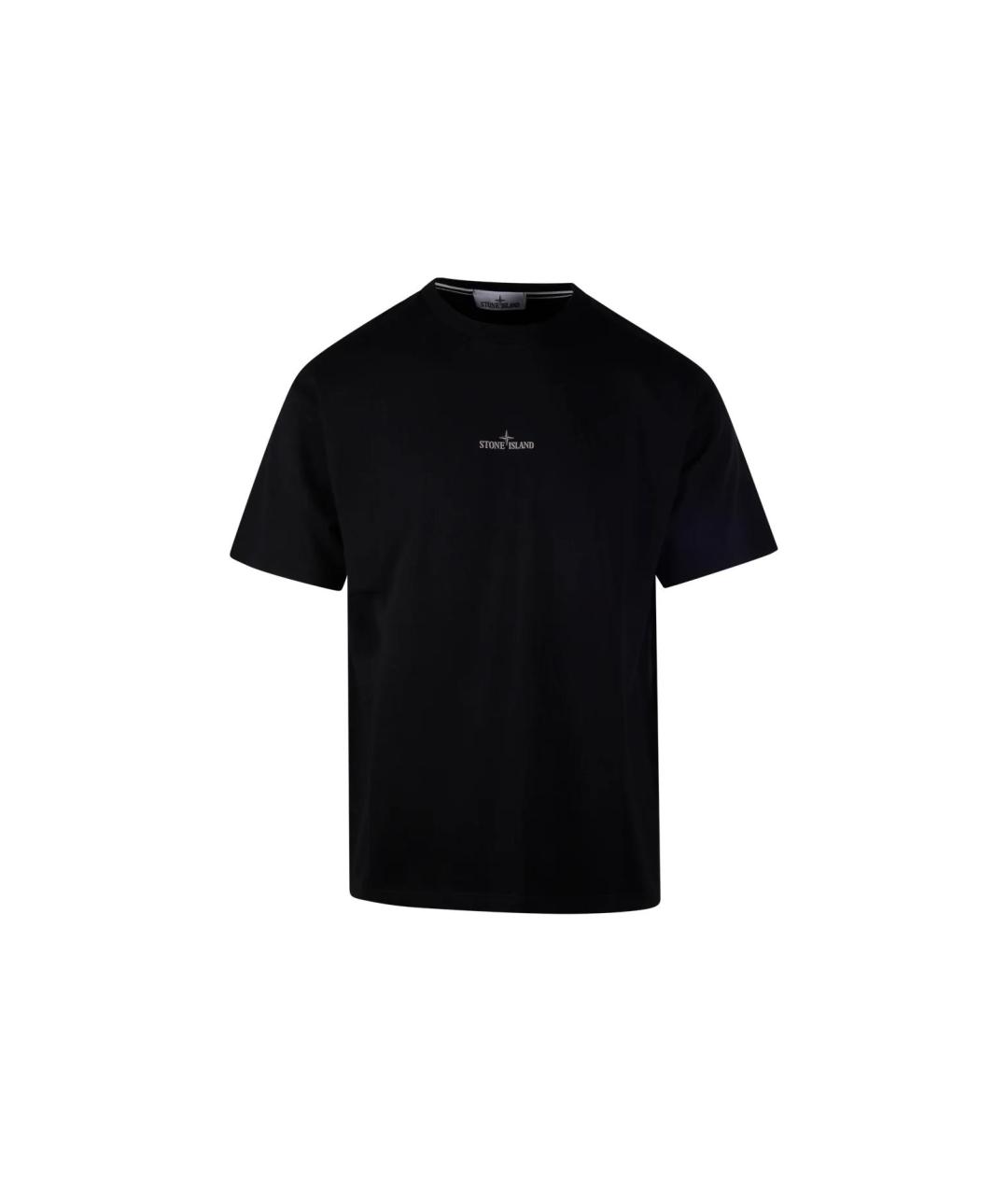 STONE ISLAND Черная футболка, фото 1
