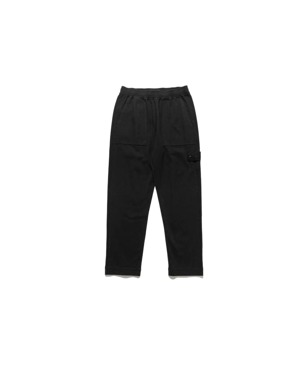 STONE ISLAND Черные повседневные брюки, фото 1