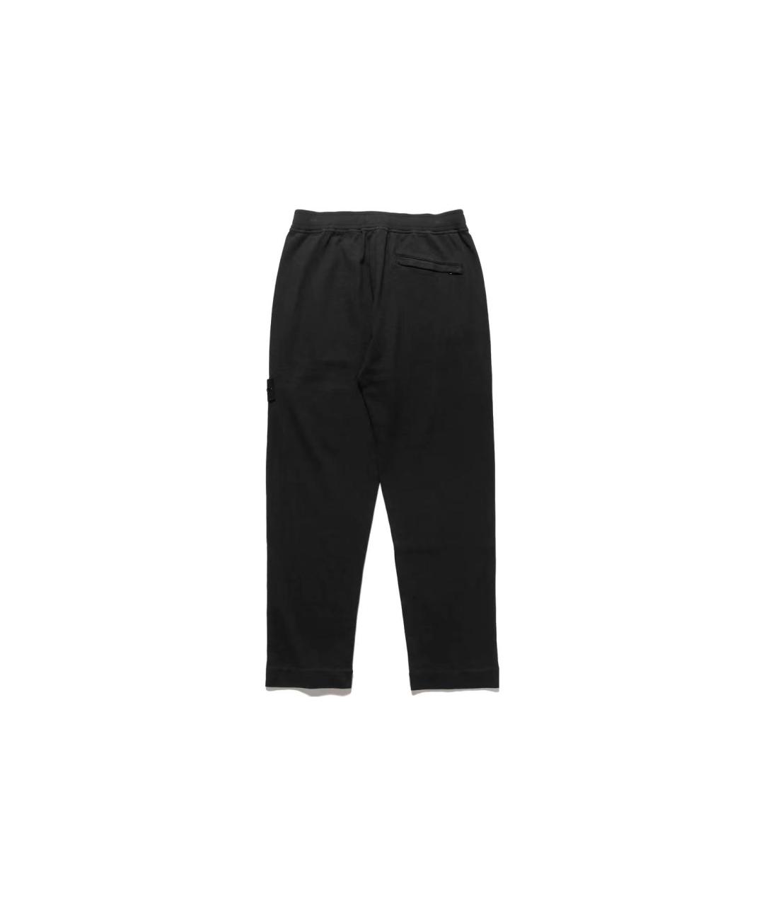 STONE ISLAND Черные повседневные брюки, фото 2