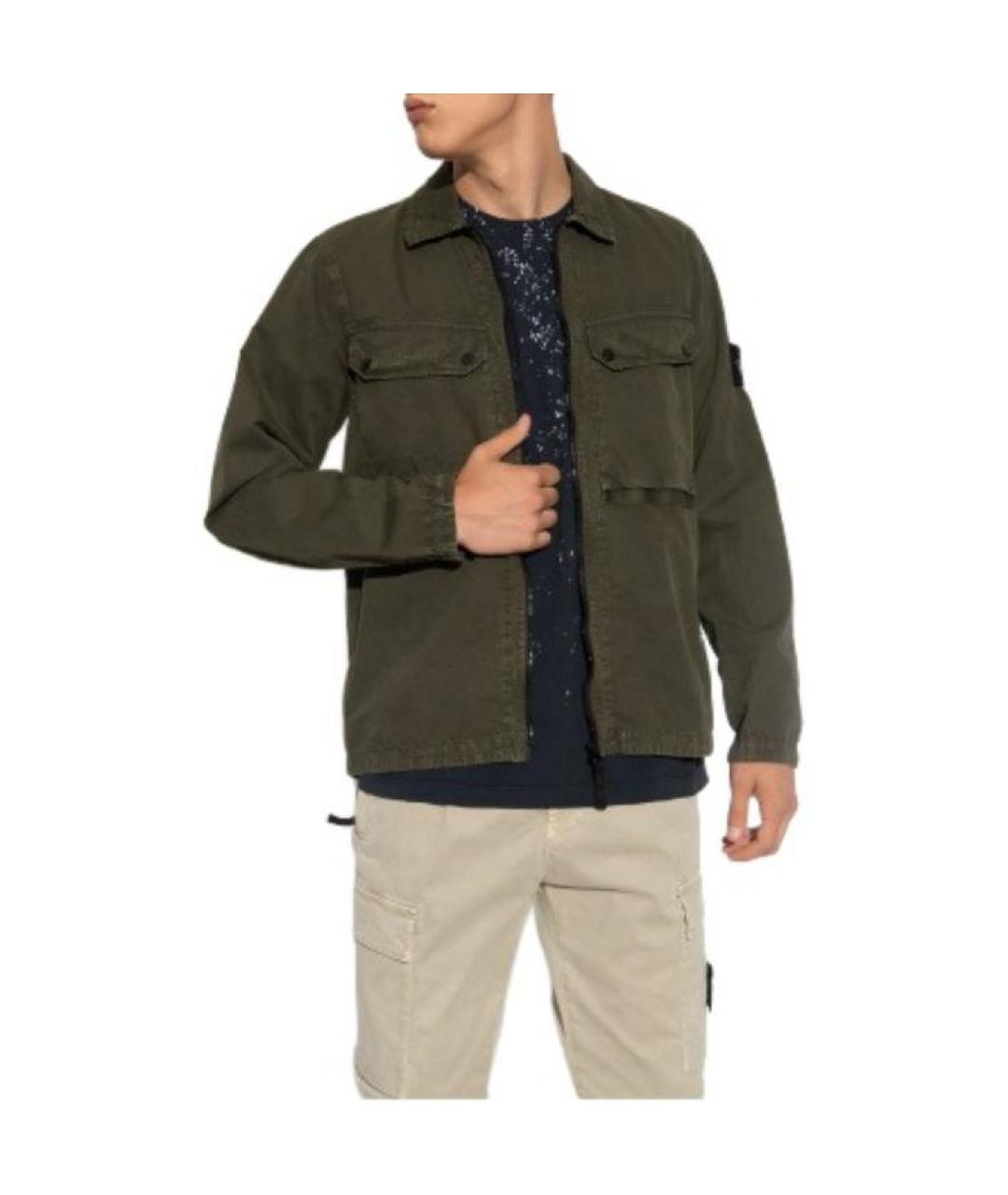 STONE ISLAND Зеленая куртка, фото 3