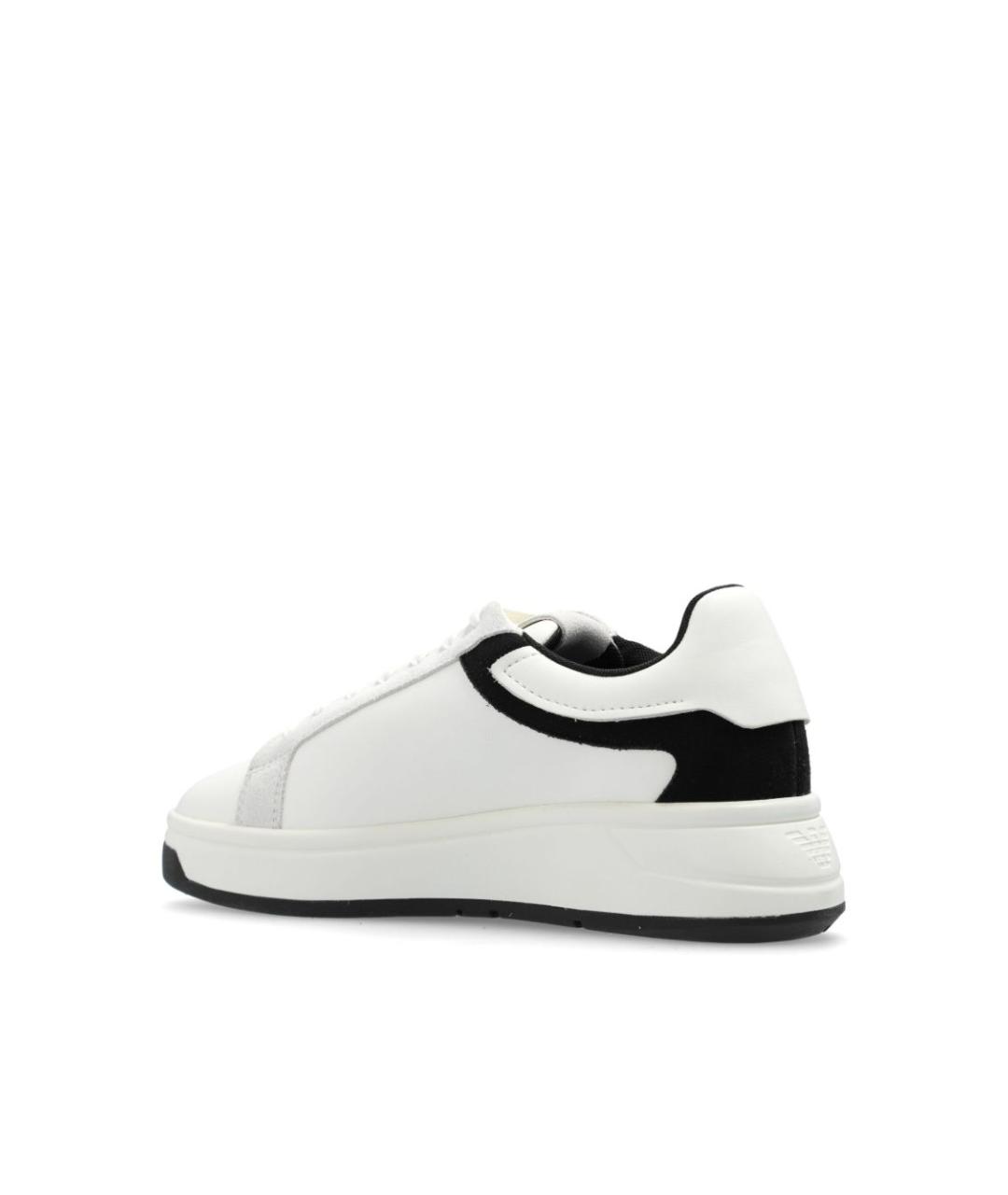 EMPORIO ARMANI Белые кожаные кеды, фото 4