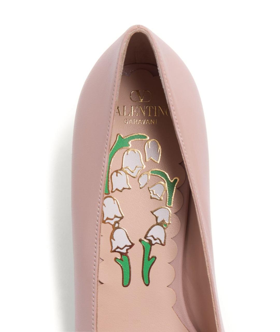 VALENTINO Розовые кожаные туфли, фото 4