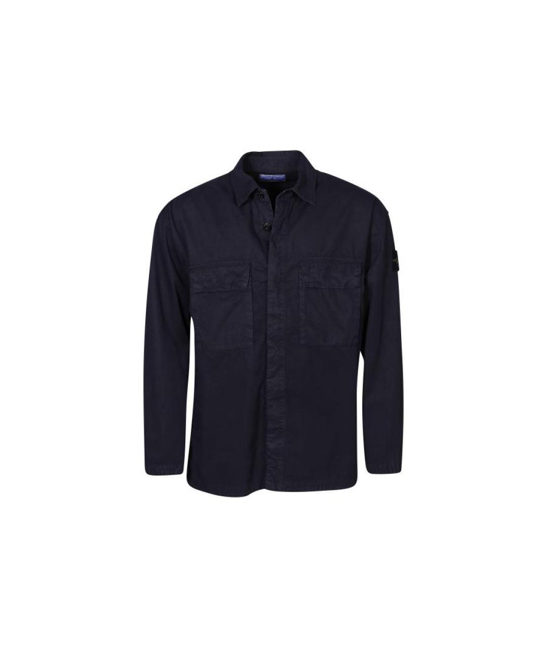 STONE ISLAND Темно-синяя куртка, фото 1