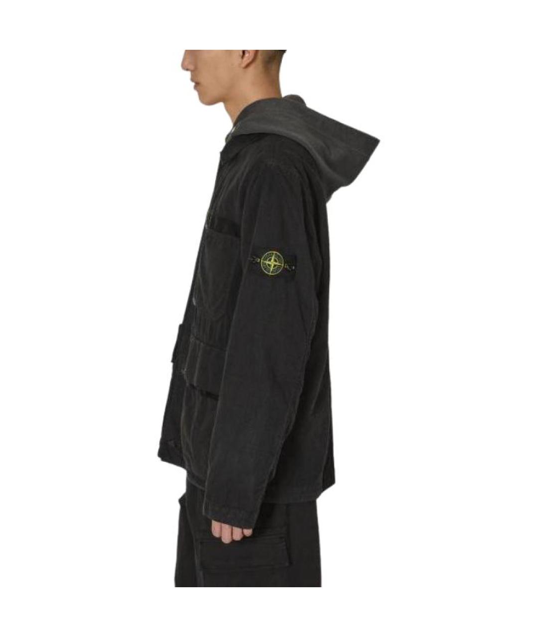 STONE ISLAND Черная куртка, фото 4