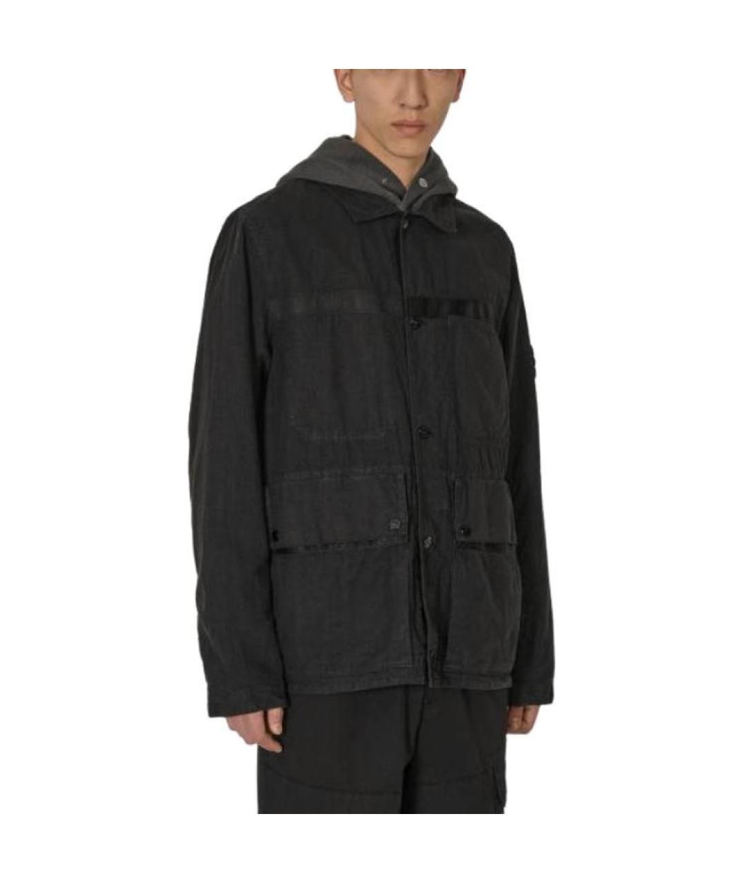 STONE ISLAND Черная куртка, фото 3