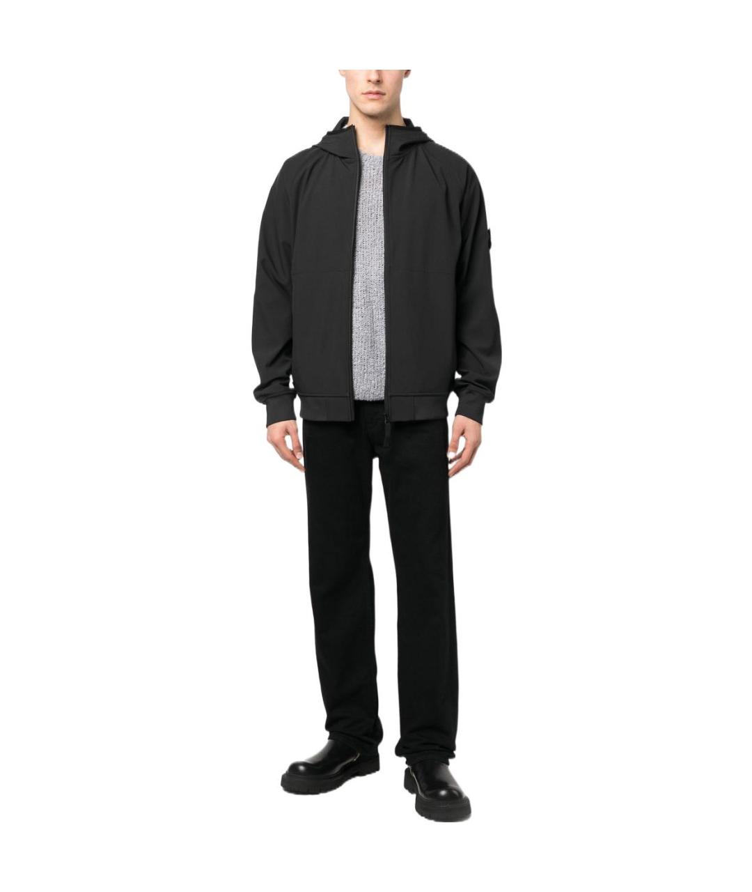 STONE ISLAND Черная куртка, фото 2