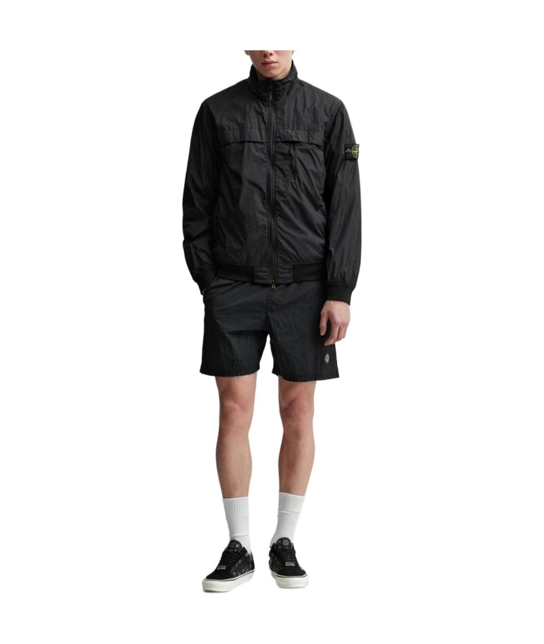STONE ISLAND Черная куртка, фото 5