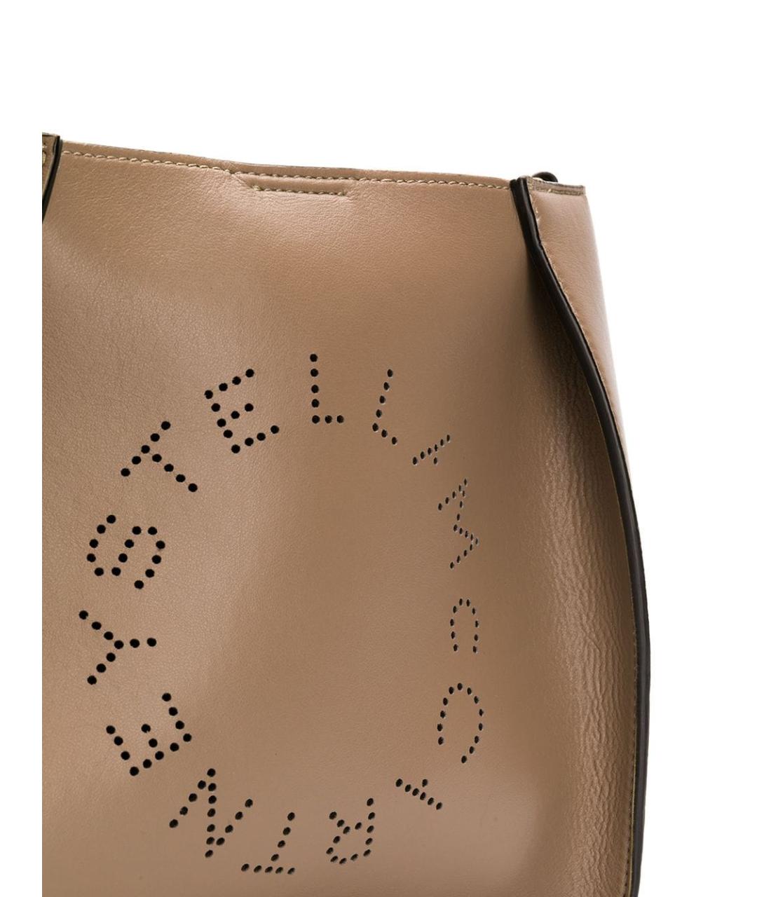 STELLA MCCARTNEY Бежевая сумка тоут из искусственной кожи, фото 3