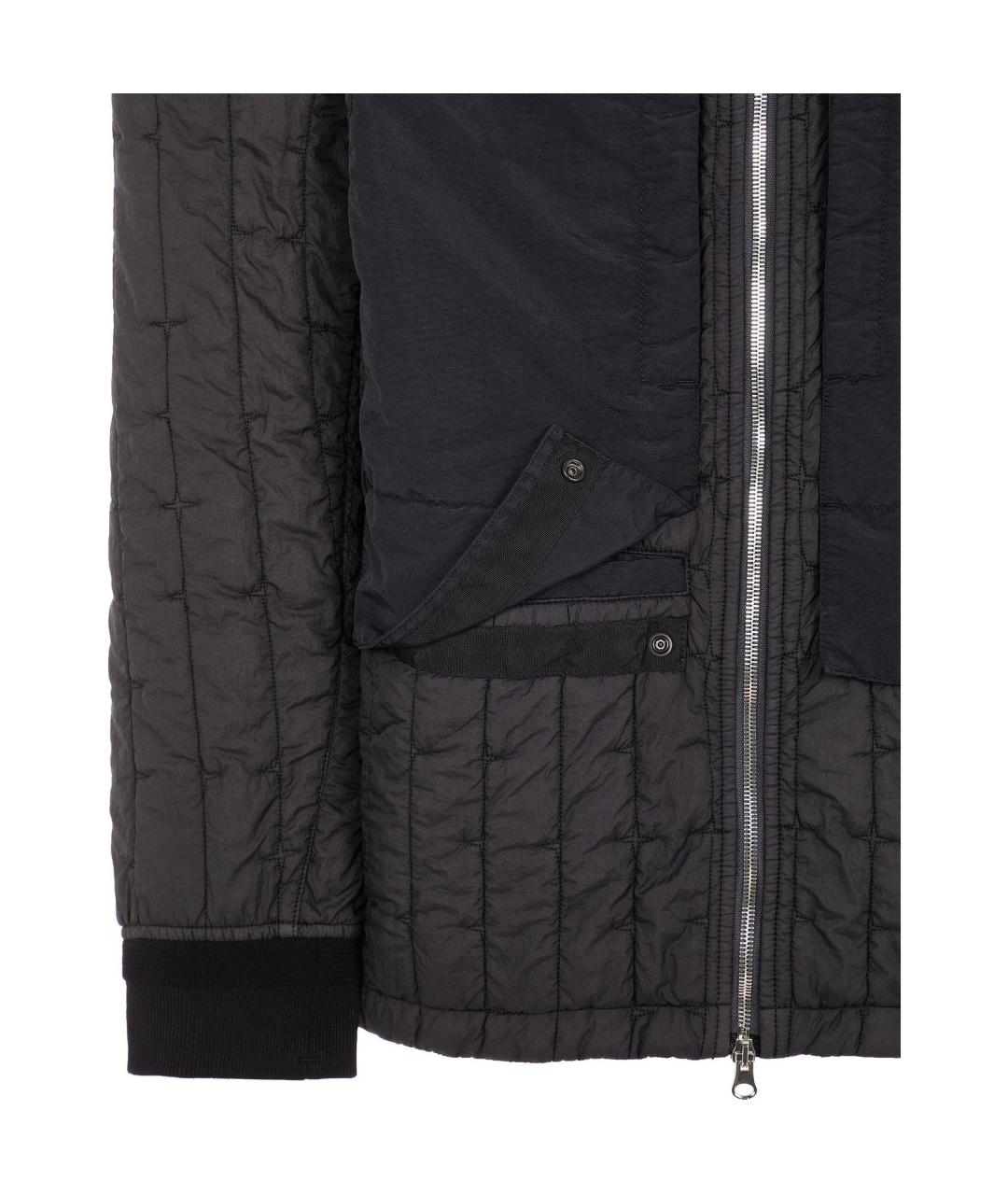 STONE ISLAND Черная куртка, фото 3