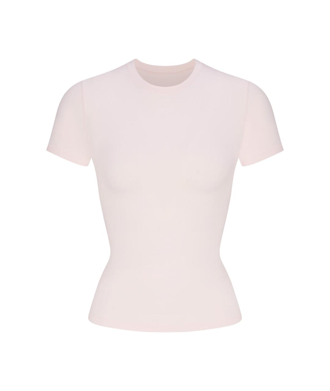 SKIMS Розовая футболка, фото 1