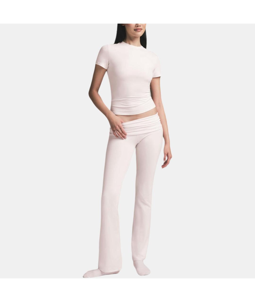 SKIMS Розовая футболка, фото 3