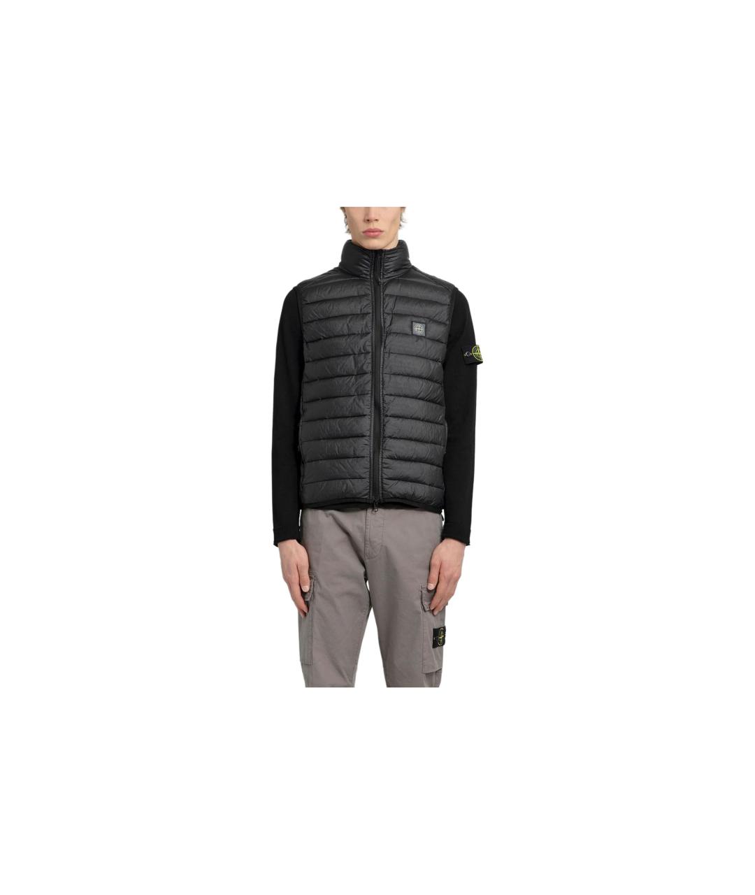STONE ISLAND Черный жилет, фото 5