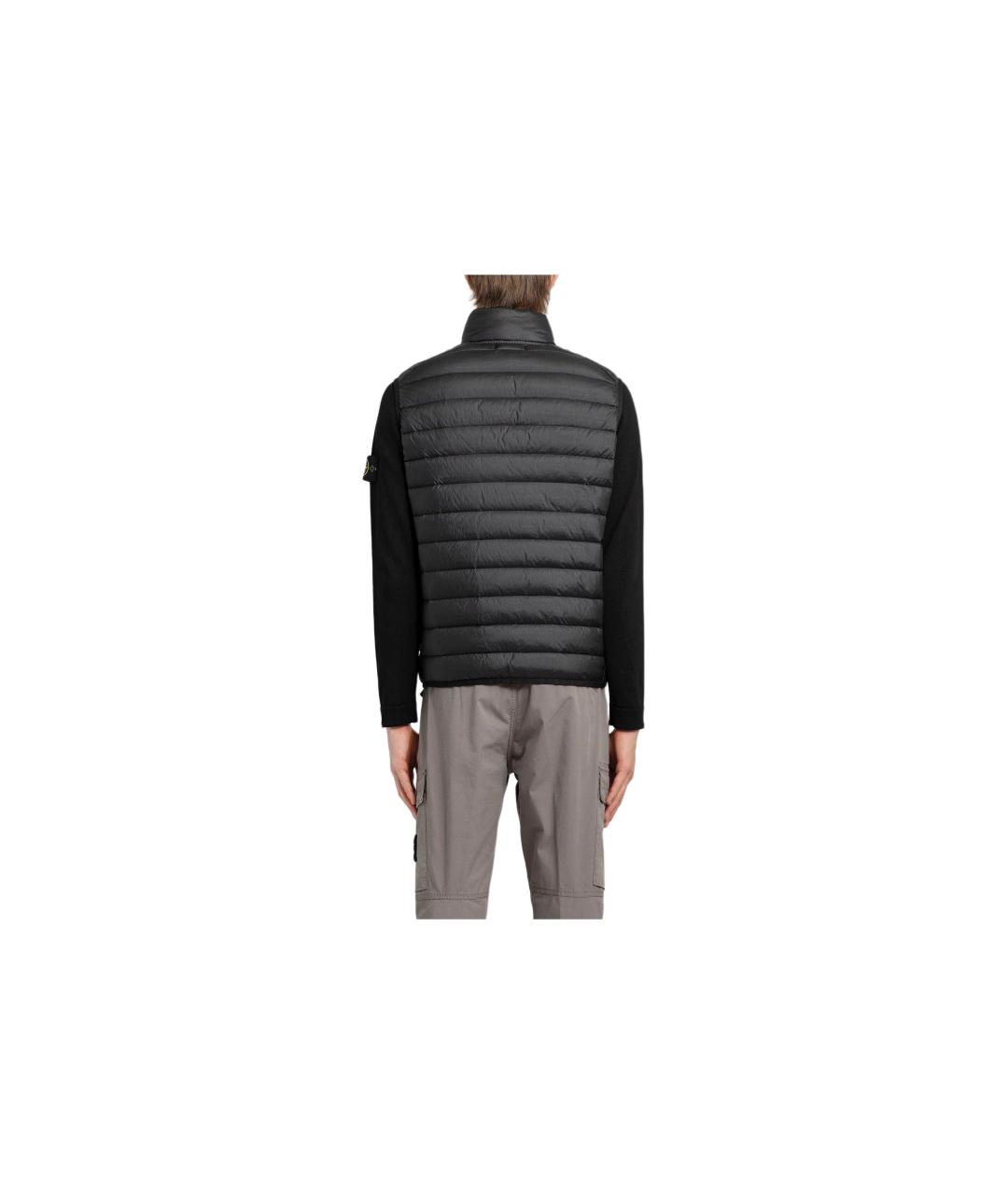STONE ISLAND Черный жилет, фото 2