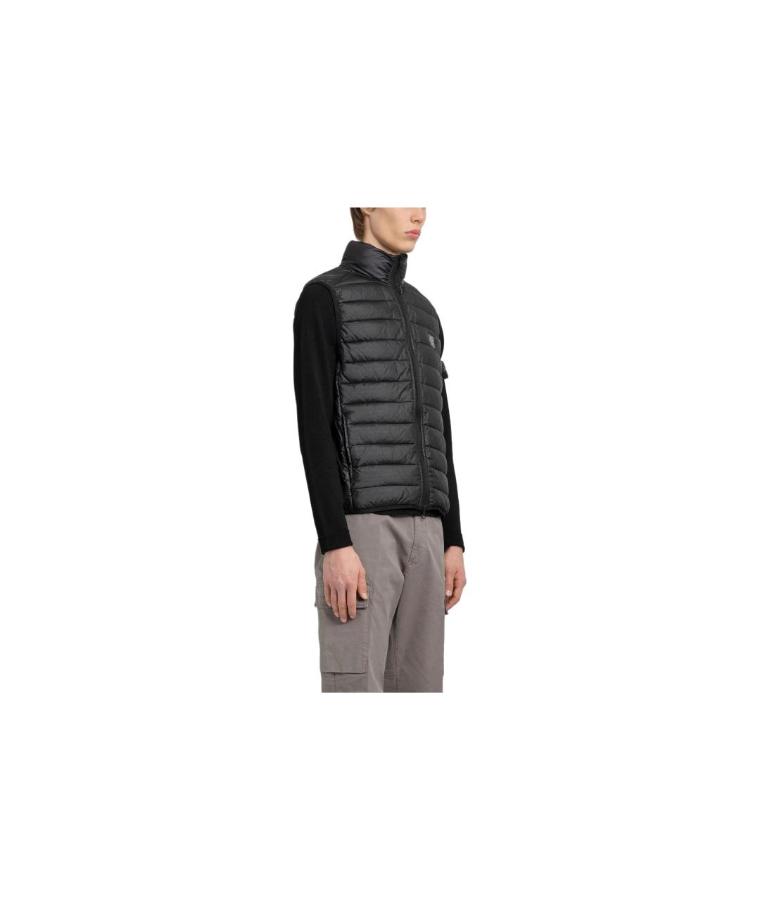 STONE ISLAND Черный жилет, фото 3