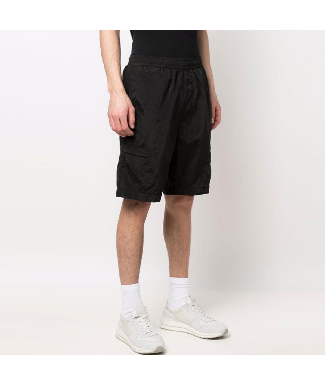 STONE ISLAND Черные шорты, фото 4