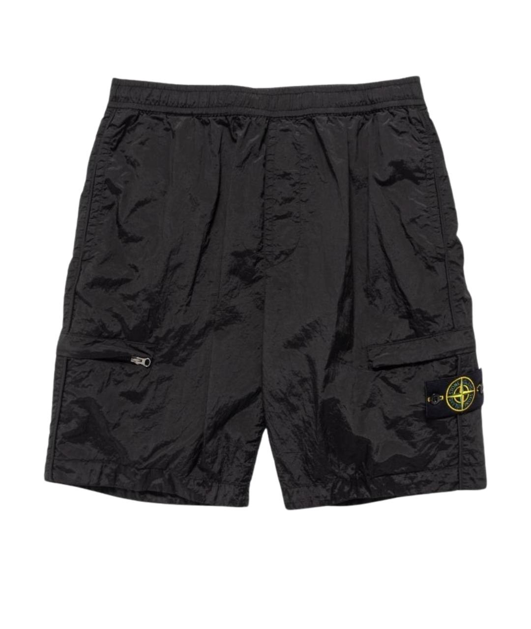 STONE ISLAND Черные шорты, фото 1