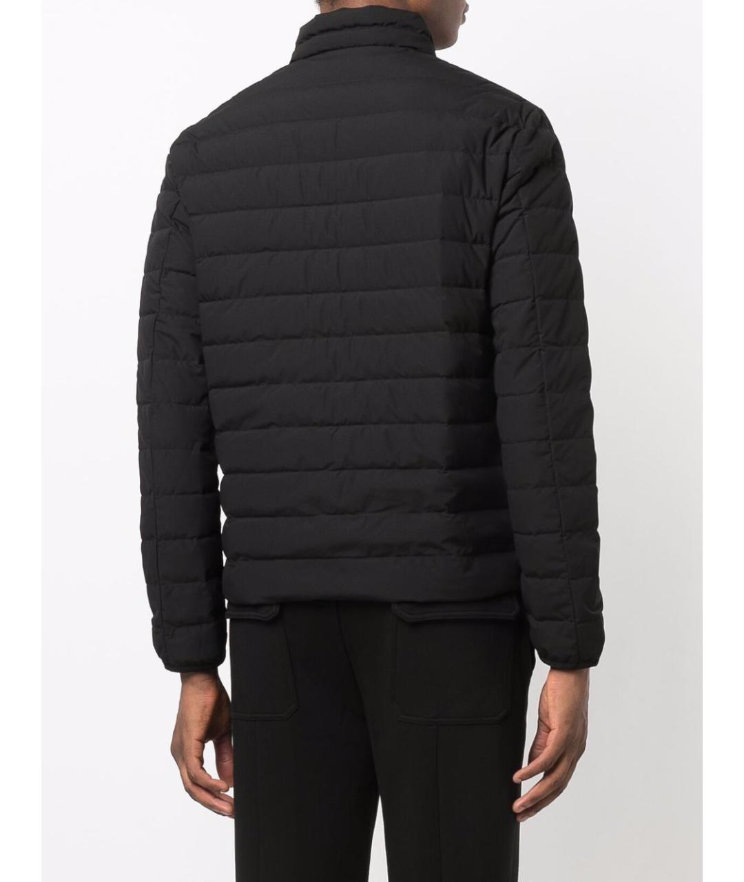 EMPORIO ARMANI Черная полиэстеровая куртка, фото 4