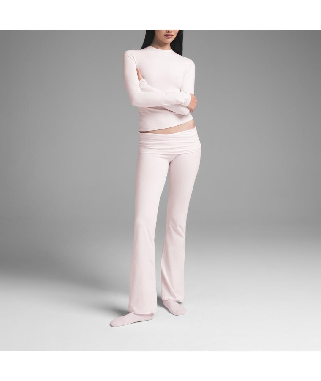 SKIMS Розовые прямые брюки, фото 2