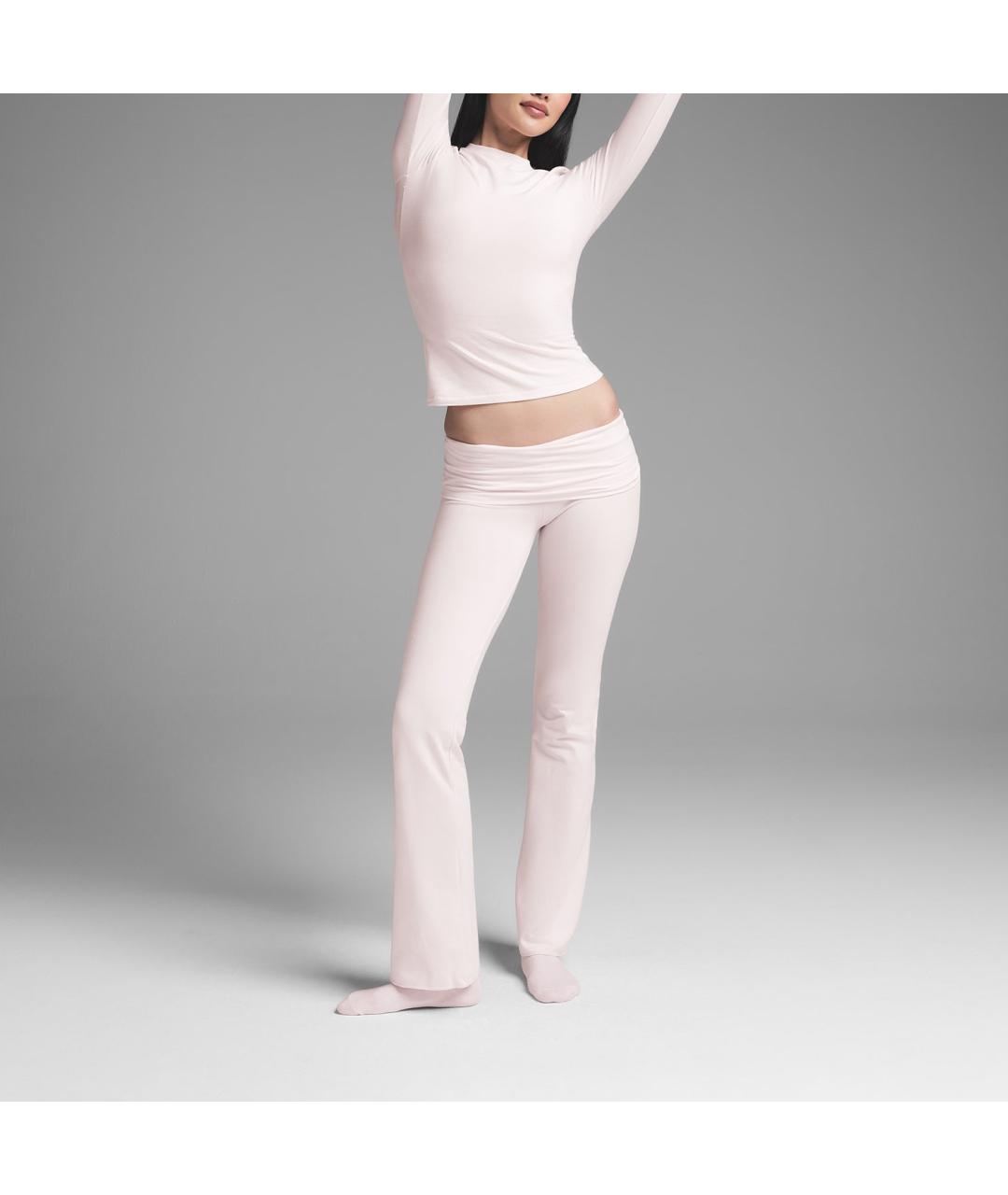 SKIMS Розовые прямые брюки, фото 3