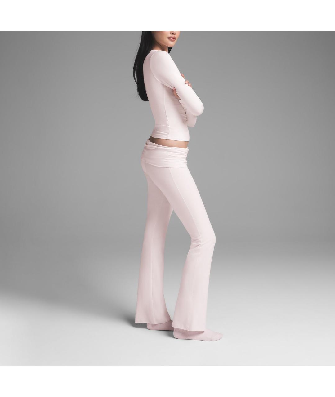SKIMS Розовые прямые брюки, фото 4