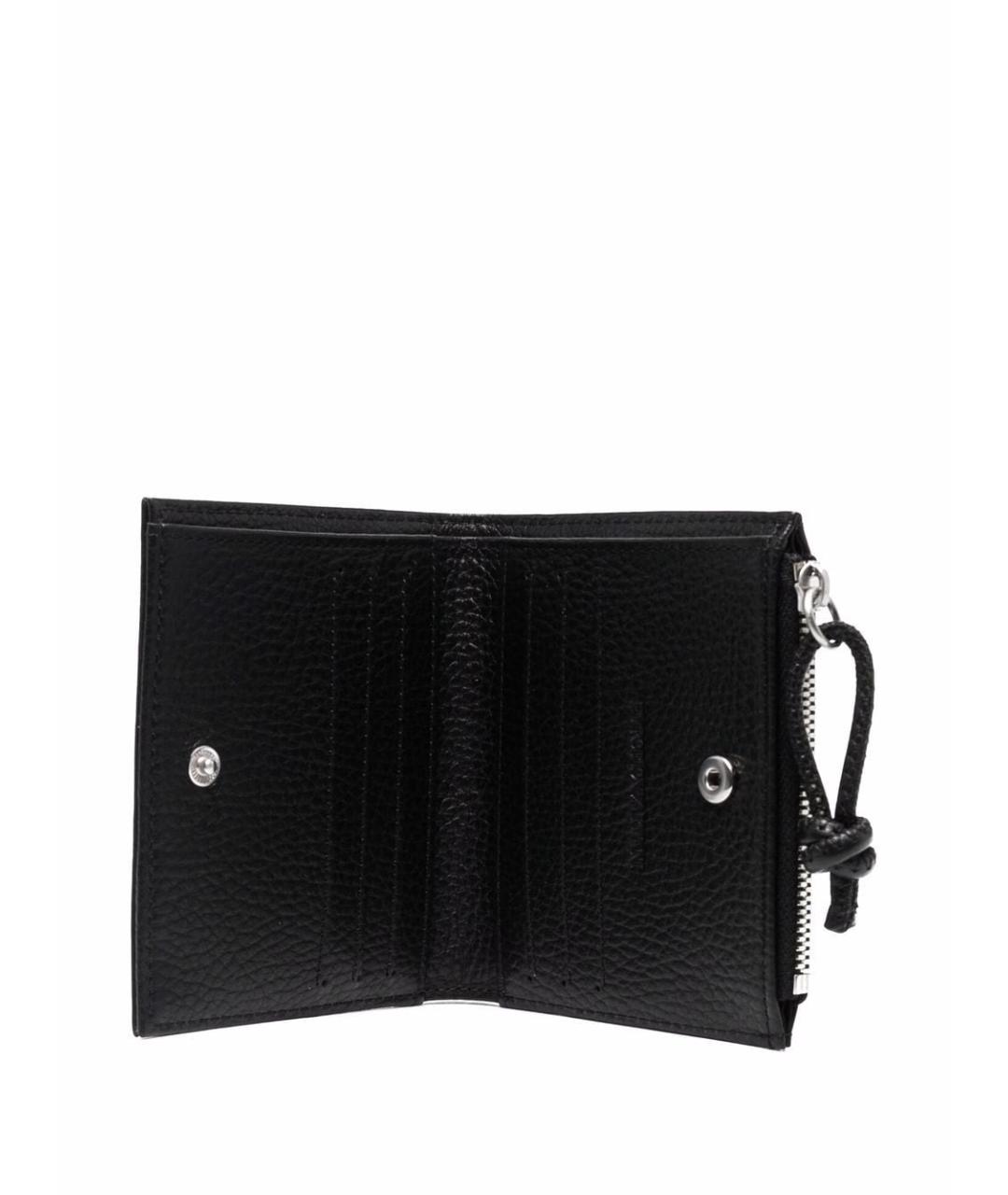 EMPORIO ARMANI Черный кожаный кошелек, фото 2