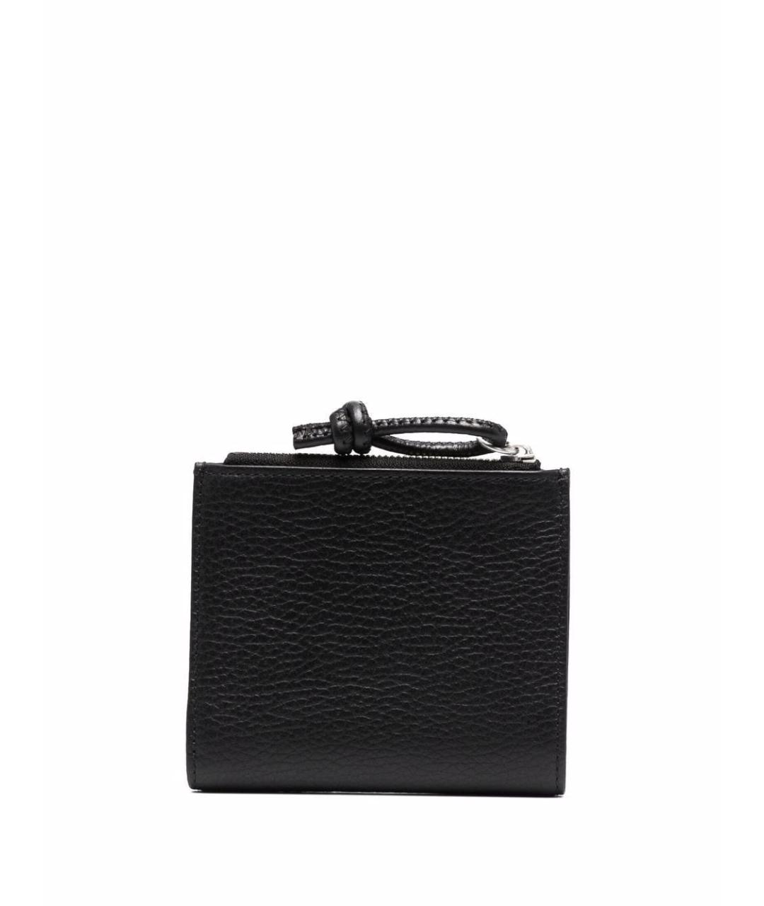 EMPORIO ARMANI Черный кожаный кошелек, фото 3