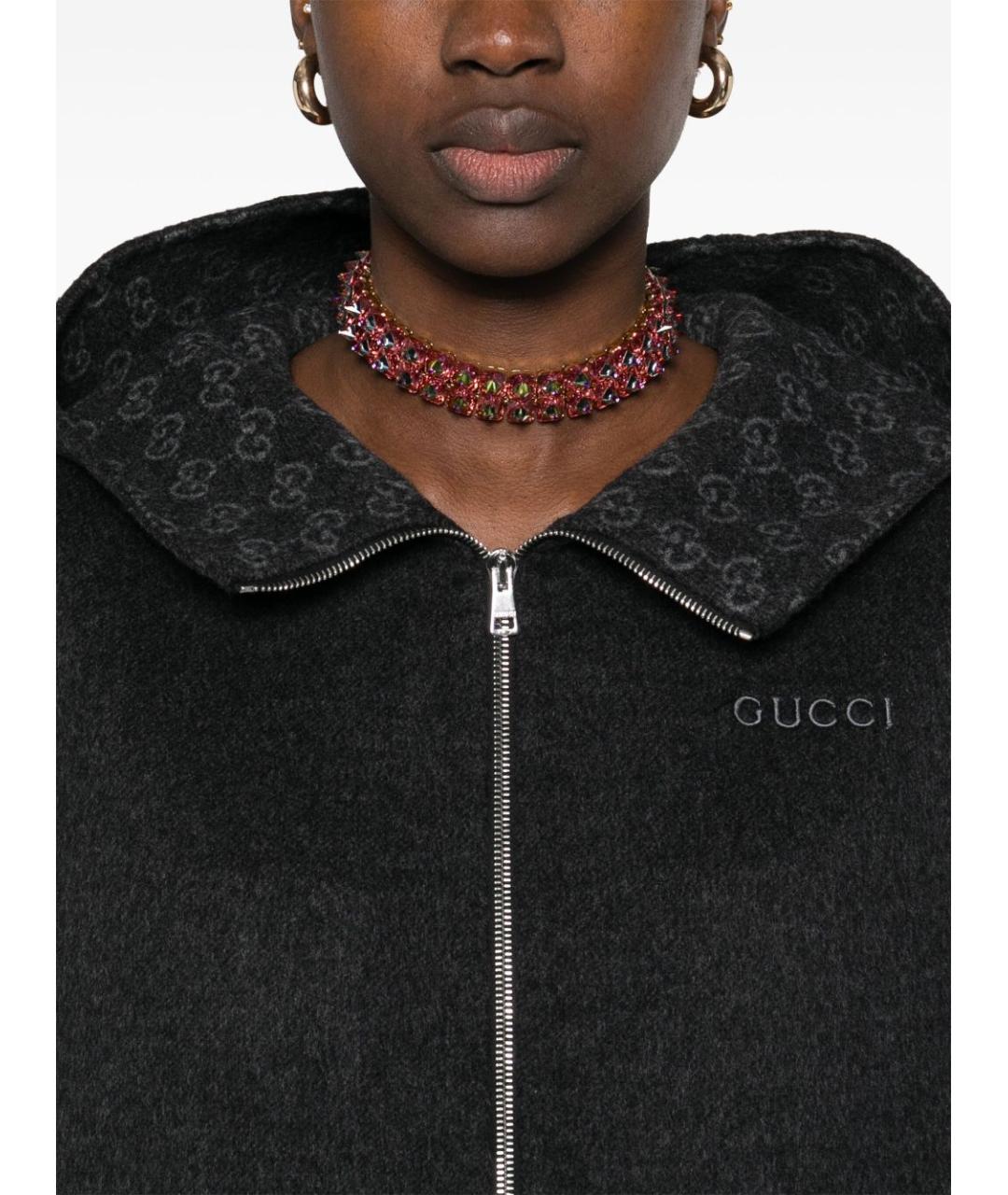 GUCCI Серая шерстяная куртка, фото 2