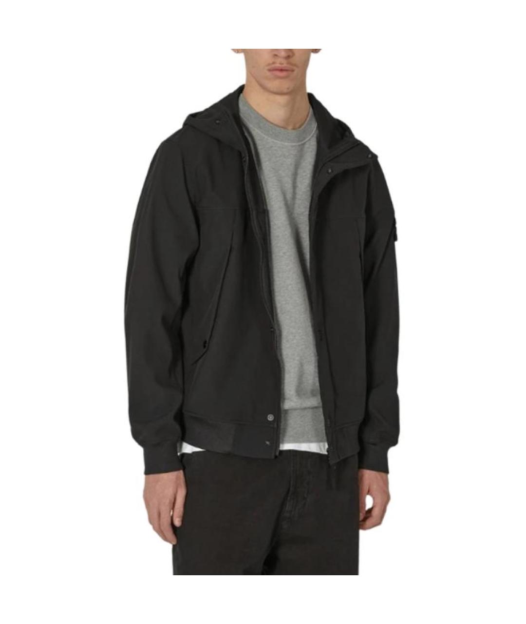 STONE ISLAND Черная куртка, фото 3