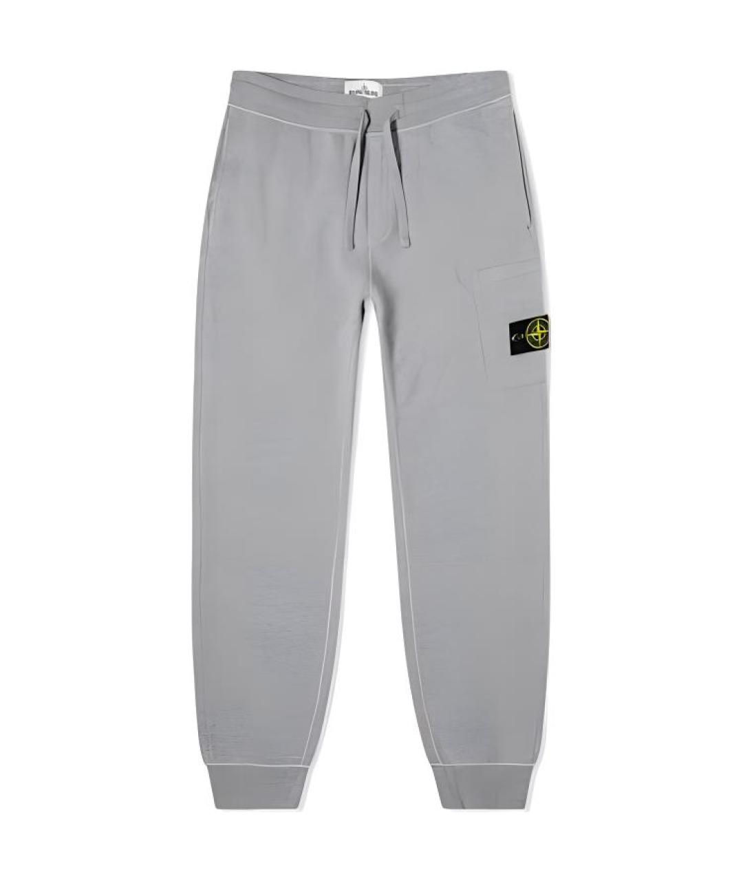 STONE ISLAND Серые повседневные брюки, фото 1