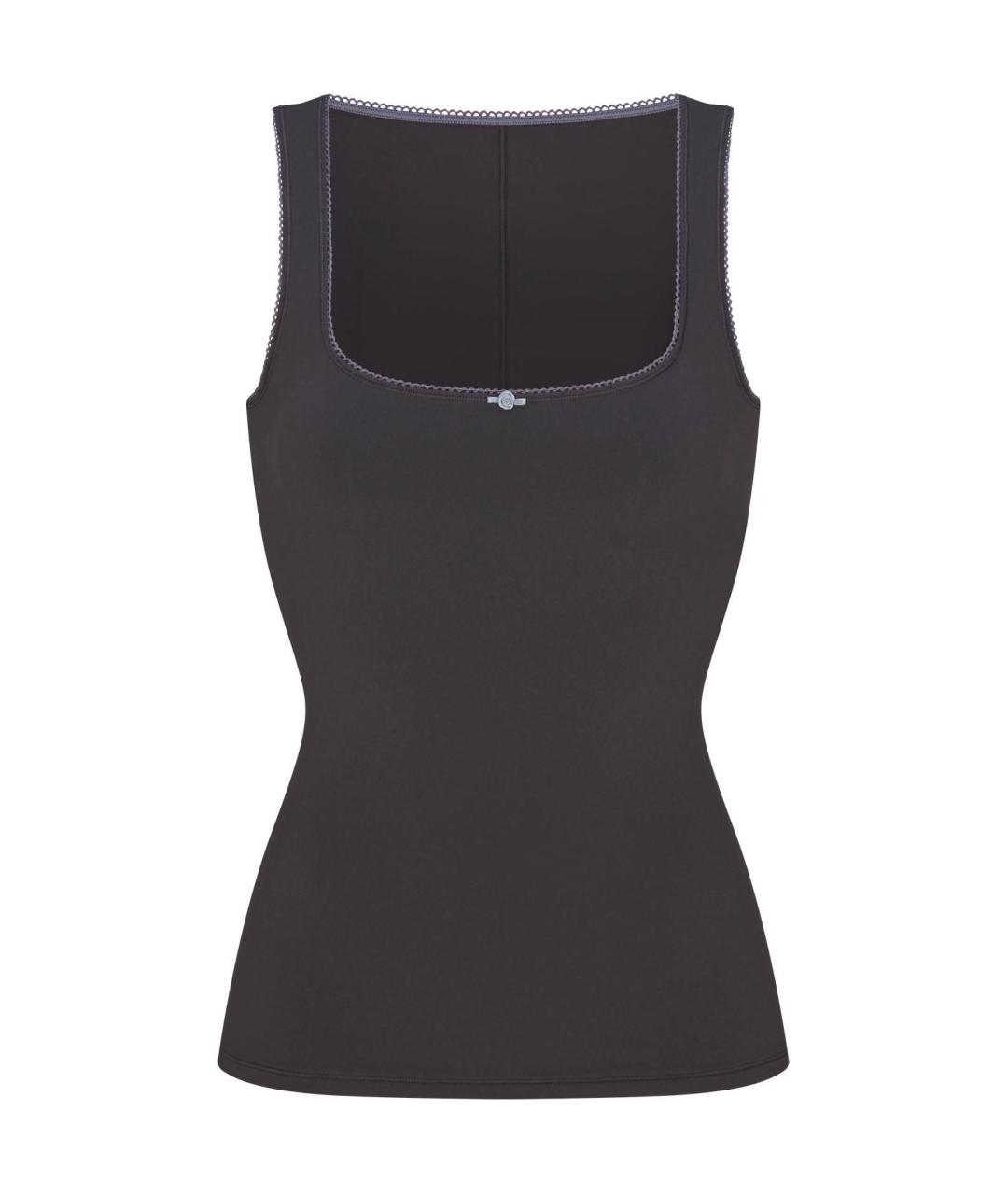 SKIMS Антрацитовая майка, фото 1
