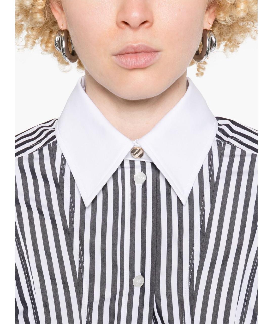 SPORTMAX Черная хлопковая рубашка, фото 2