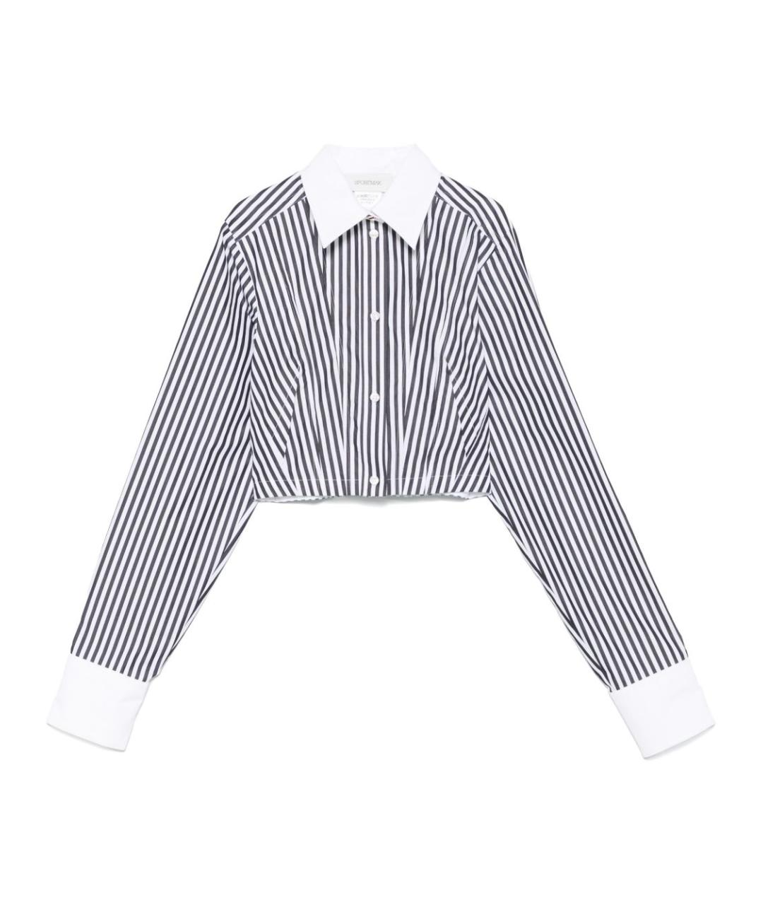 SPORTMAX Черная хлопковая рубашка, фото 1