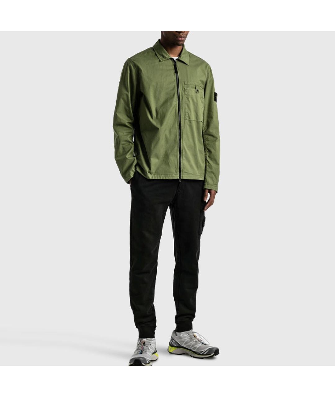 STONE ISLAND Зеленая куртка, фото 3