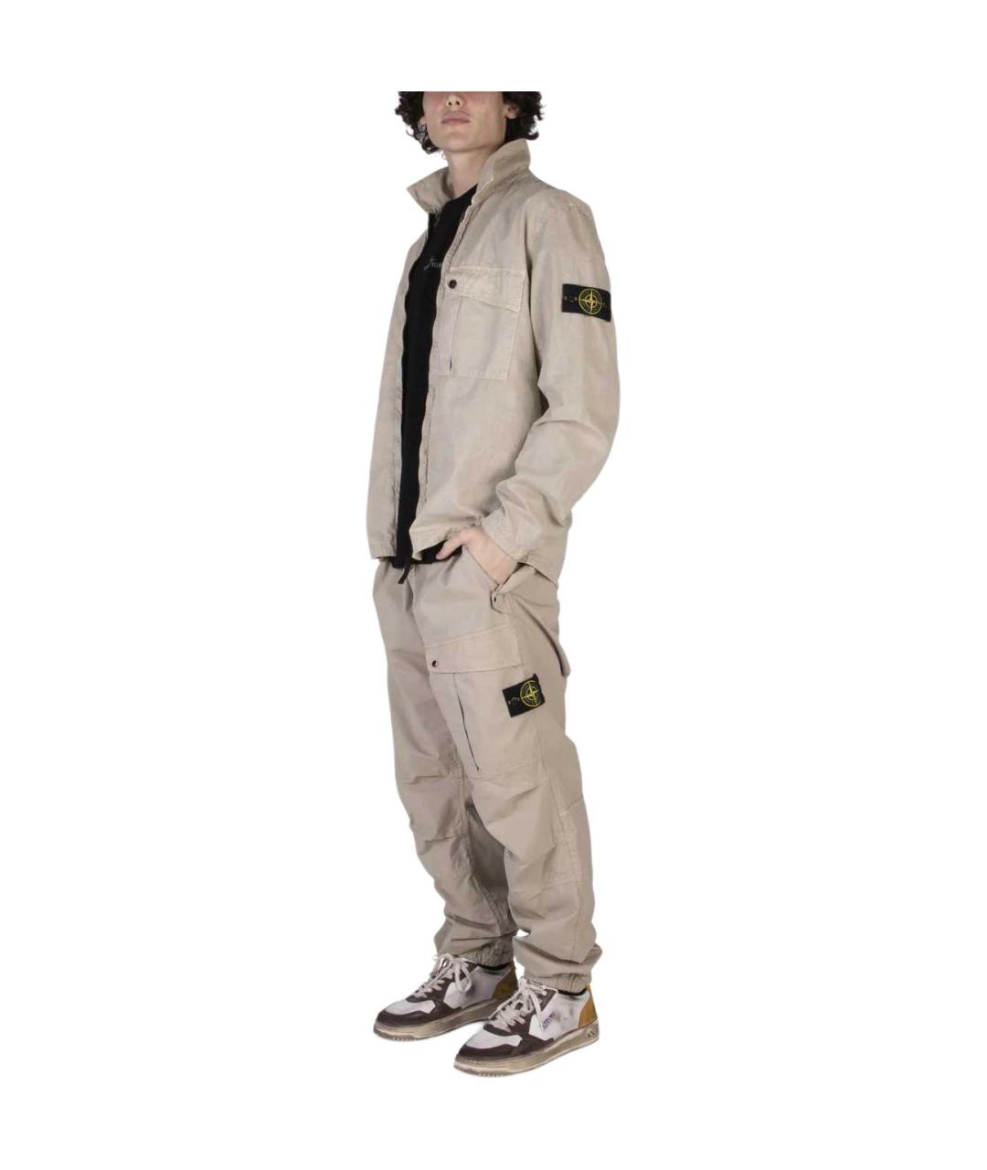 STONE ISLAND Бежевая куртка, фото 2